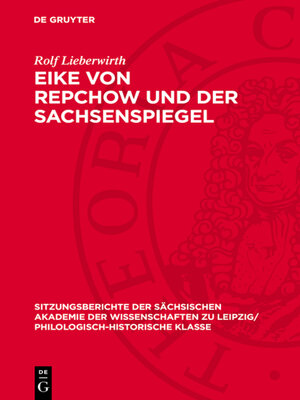 cover image of Eike von Repchow und der Sachsenspiegel